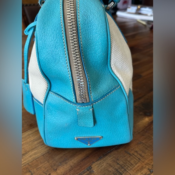 Prada Leather Nappa Light Blue Shoulder Bag - Picture 15 of 16